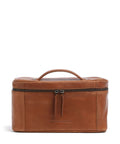 The Chesterfield Brand Wax Pull Up Cow Limone Toiletry bag cognac