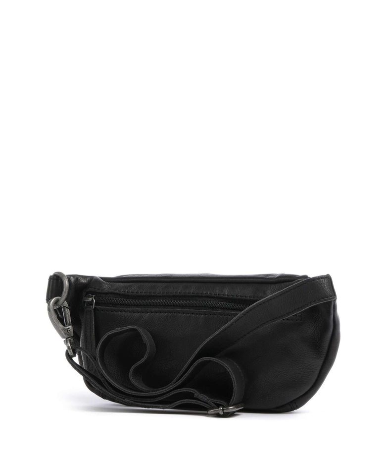 The Chesterfield Brand Washed Waxed Cow Severo Belt bag black