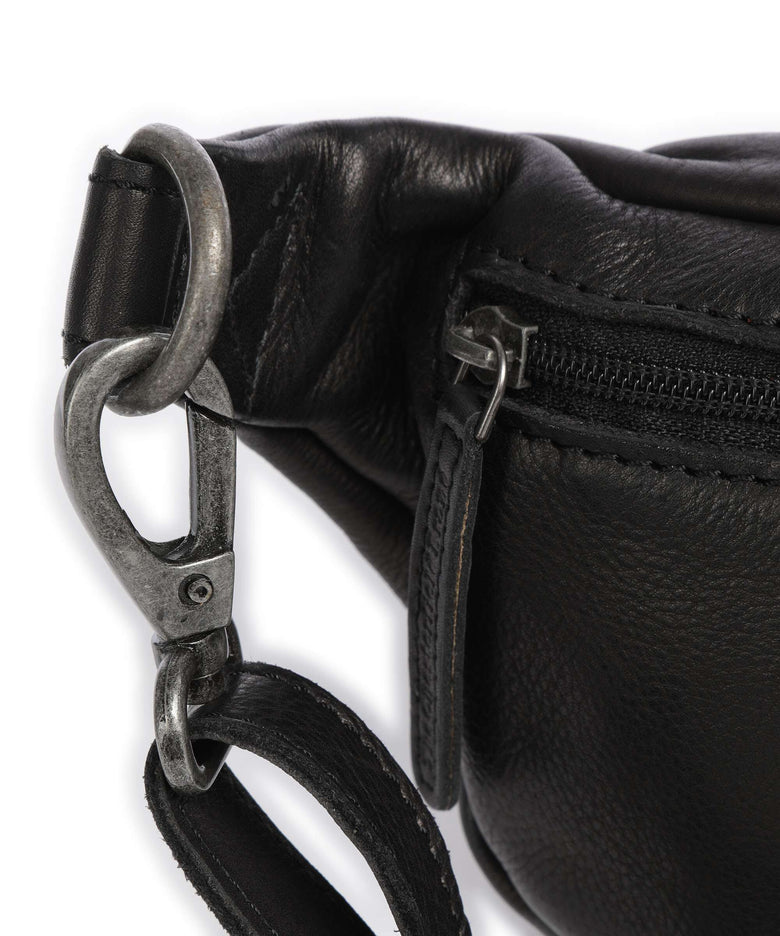 The Chesterfield Brand Washed Waxed Cow Severo Belt bag black