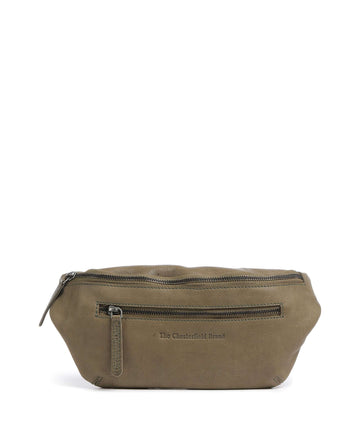 The Chesterfield Brand Washed Waxed Cow Severo Fanny pack olive green