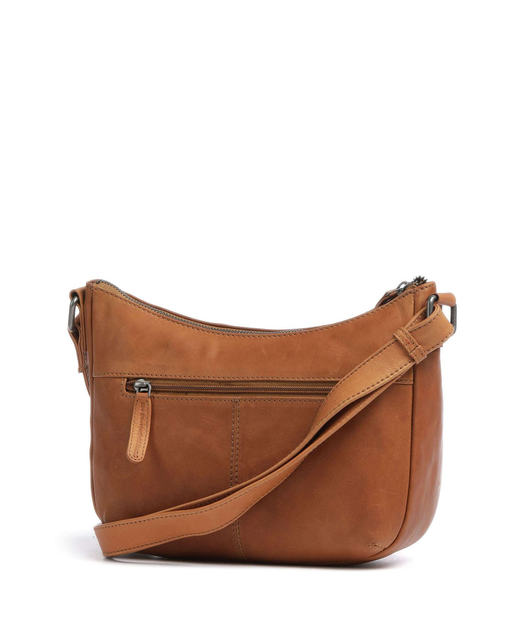 The Chesterfield Brand Cow Wax Pull Up Henderson Crossbody bag cognac