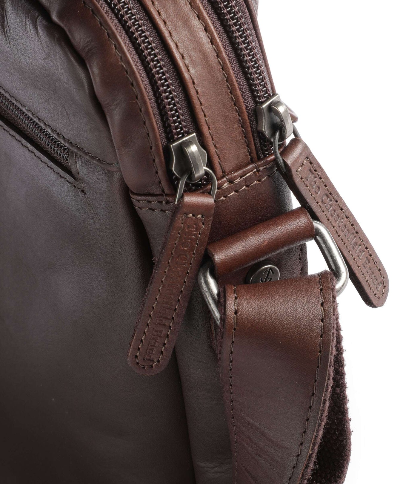 The Chesterfield Brand Cow Wax Pull Up Arnhem Crossbody bag brown