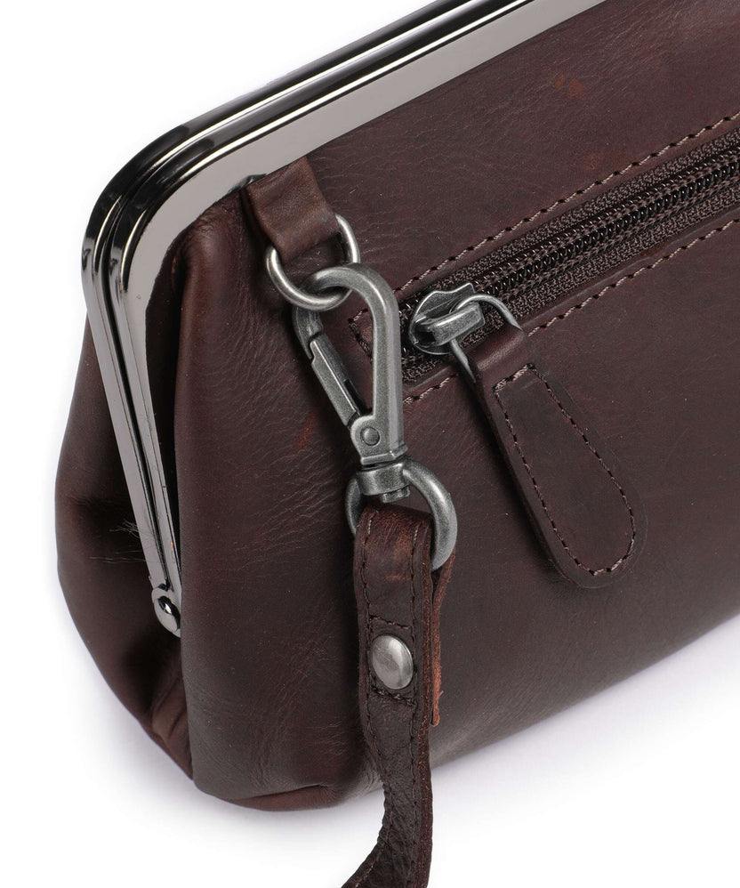 The Chesterfield Brand Cow Wax Pull Up Andrade Shoulder bag brown