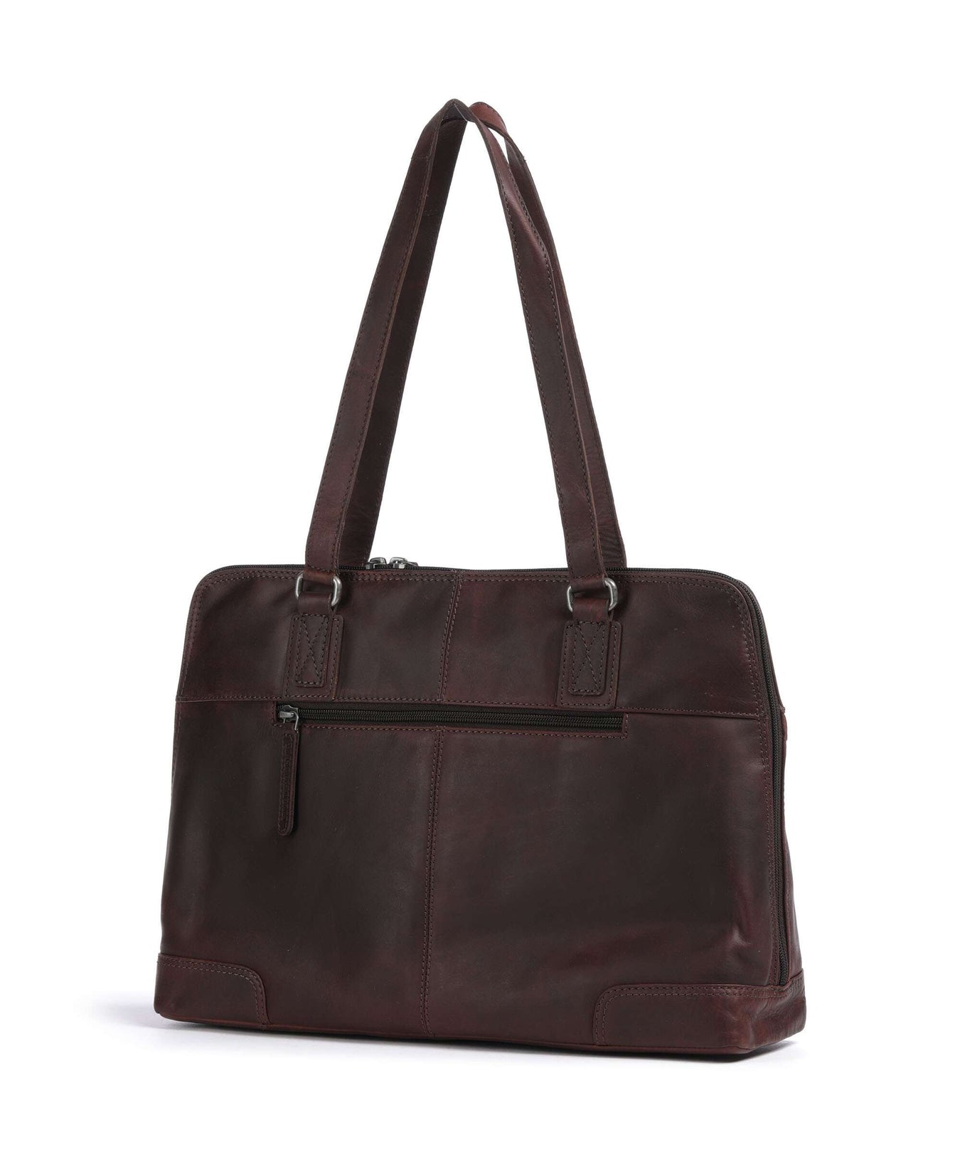 The Chesterfield Brand Cow Wax Pull Up Branson Shoulder bag brown