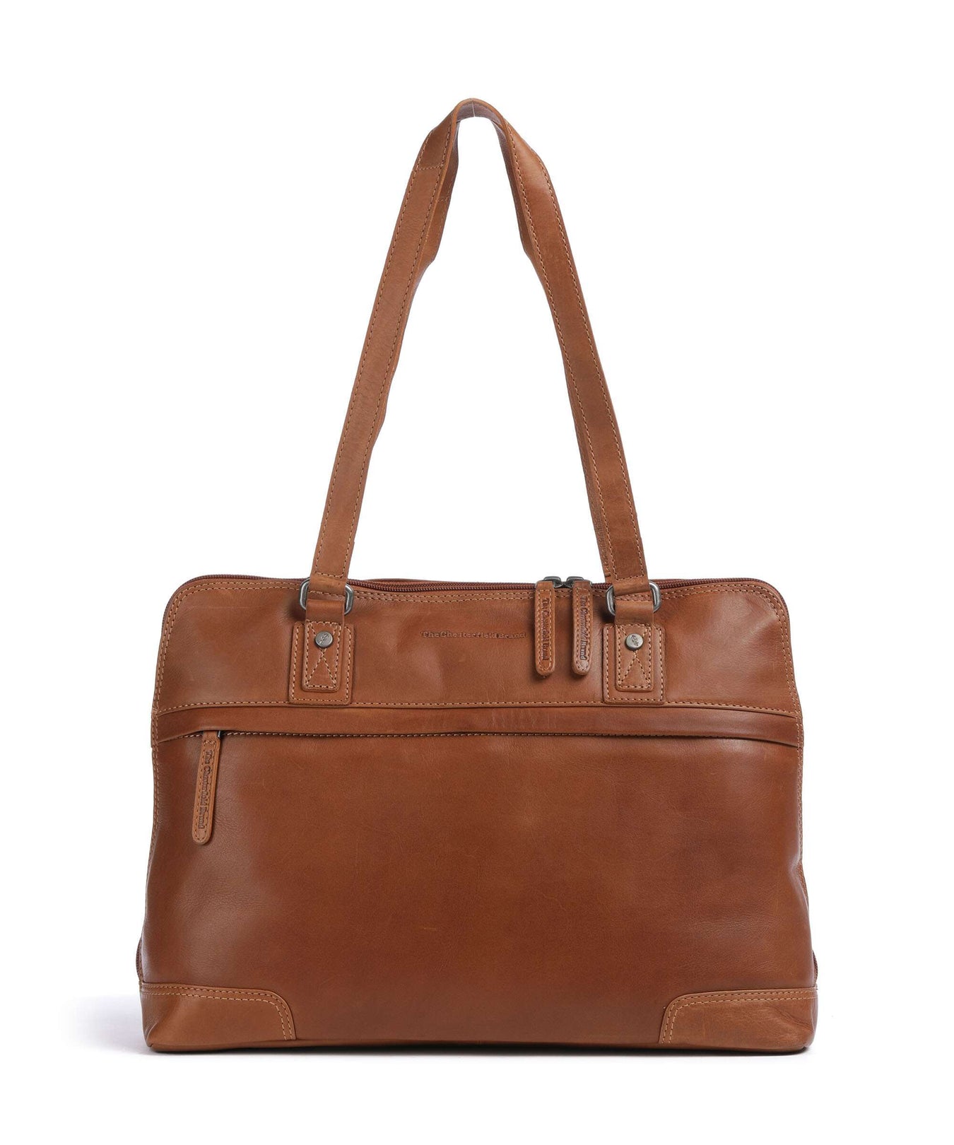 The Chesterfield Brand Cow Wax Pull Up Branson Shoulder bag cognac