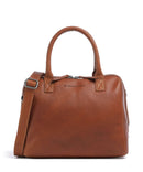 The Chesterfield Brand Cow Wax Pull Up Langton Bolsa cognac
