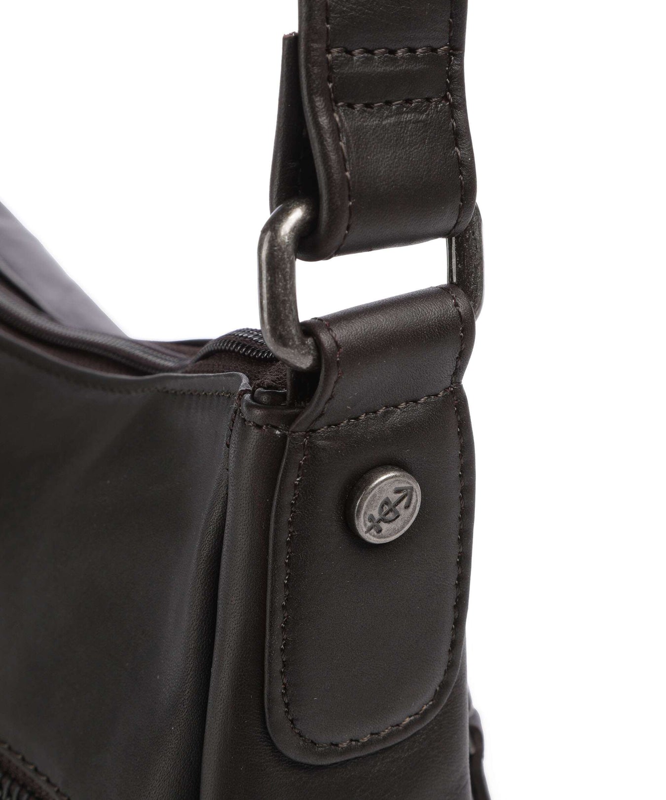 The Chesterfield Brand Cow Wax Pull Up Loraine Crossbody bag brown