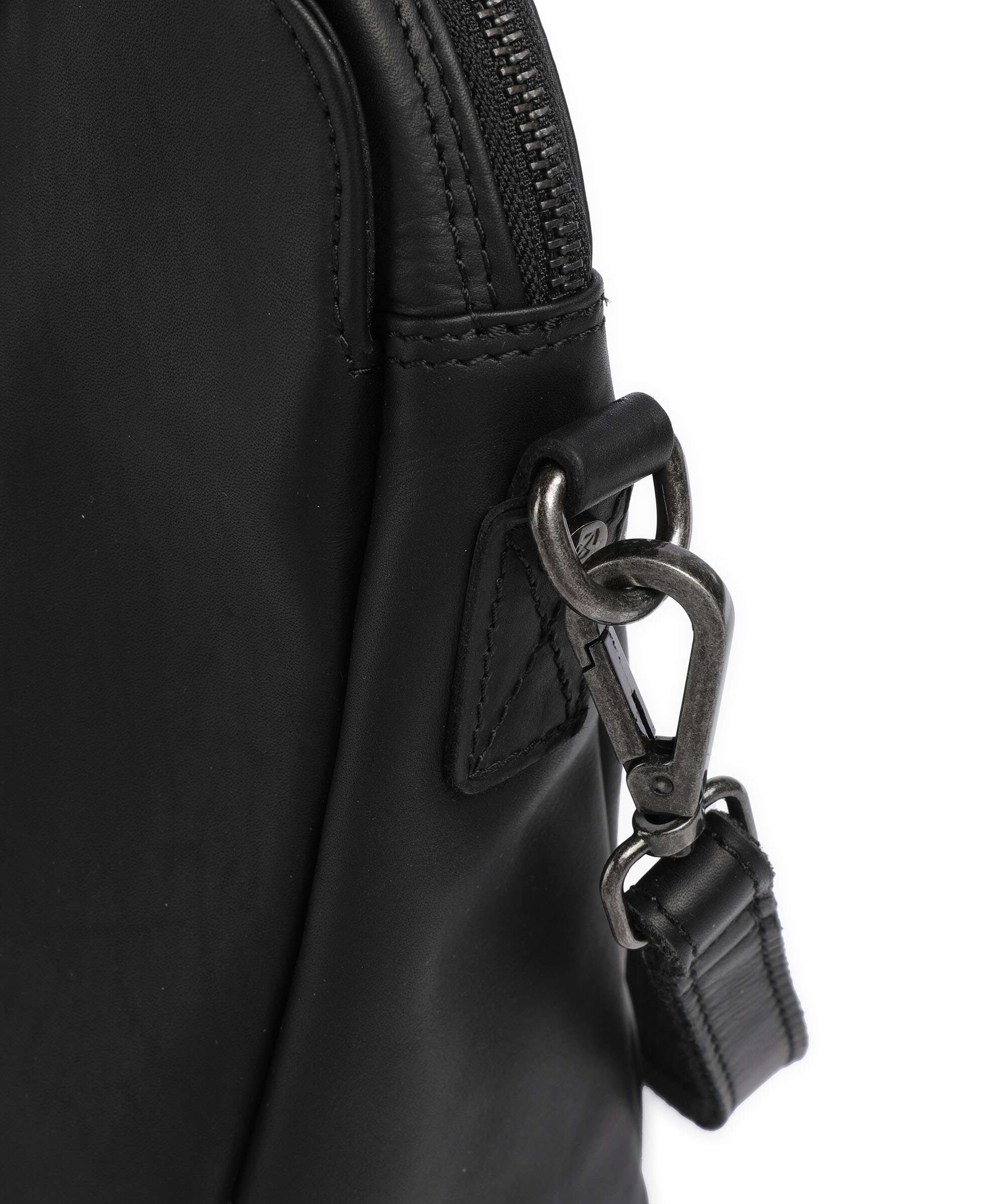 The Chesterfield Brand Wax Pull Up Cow Pretoria Shoulder bag black