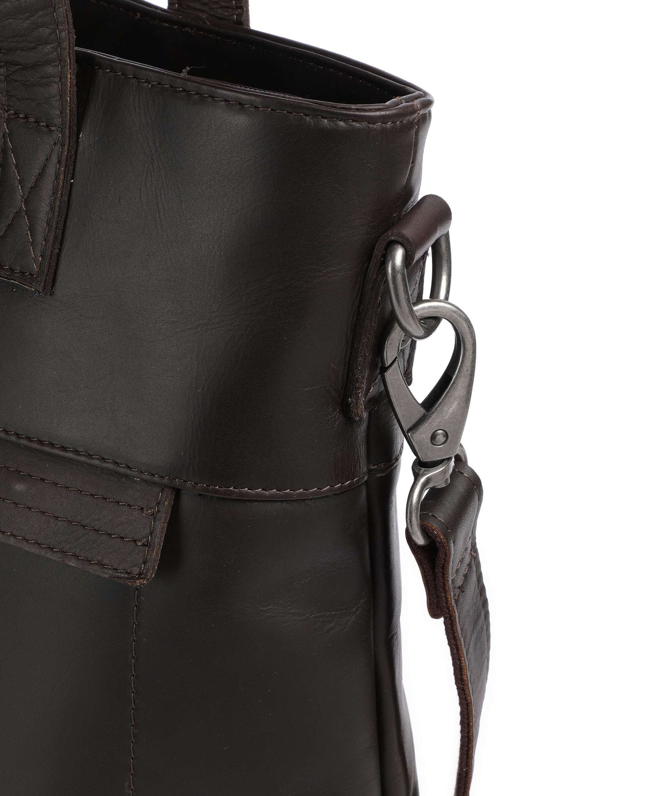 The Chesterfield Brand Cow Wax Pull Up Nunavik Tote bag brown