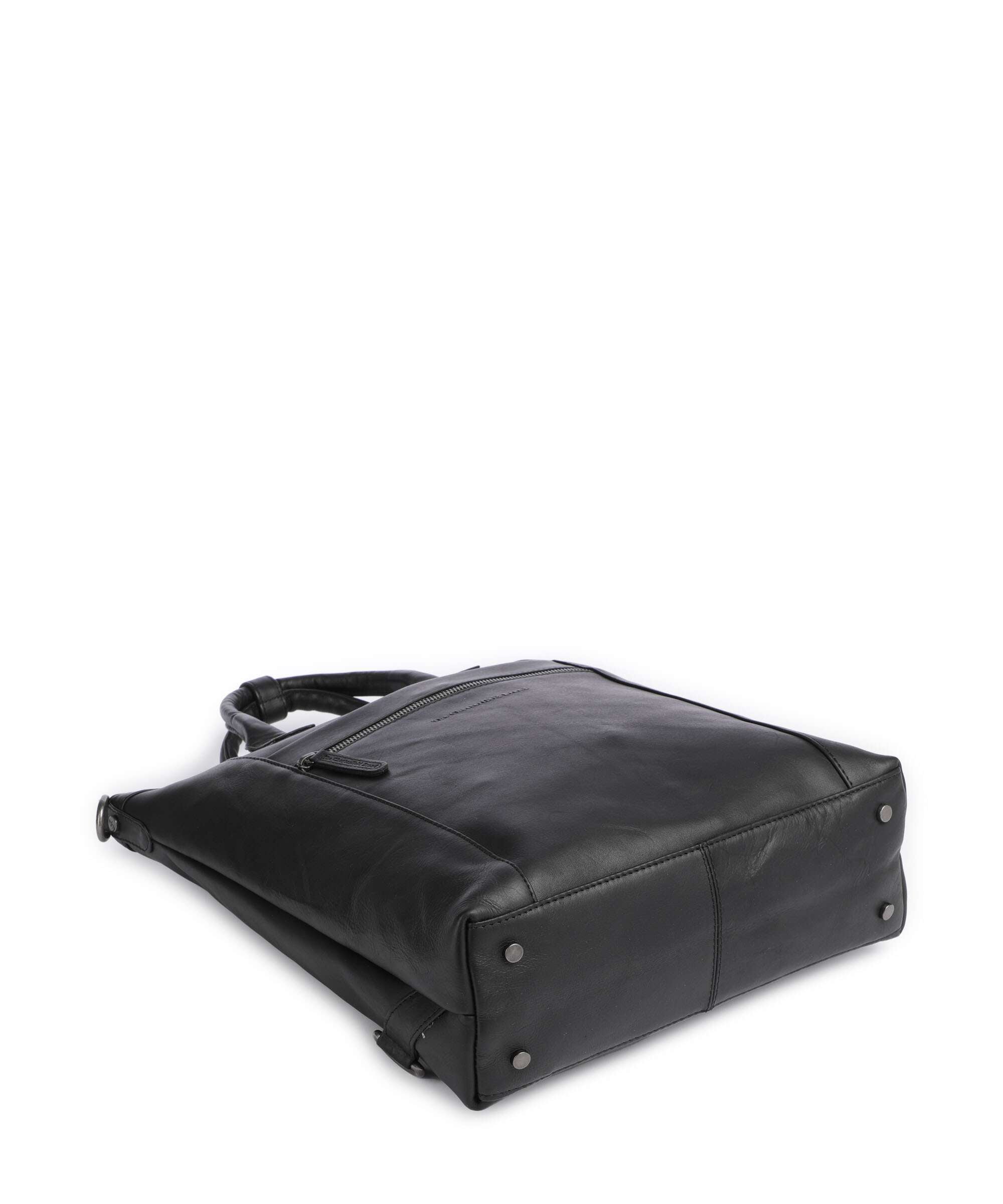 The Chesterfield Brand Cow Wax Pull Up Luisa Backpack bag black