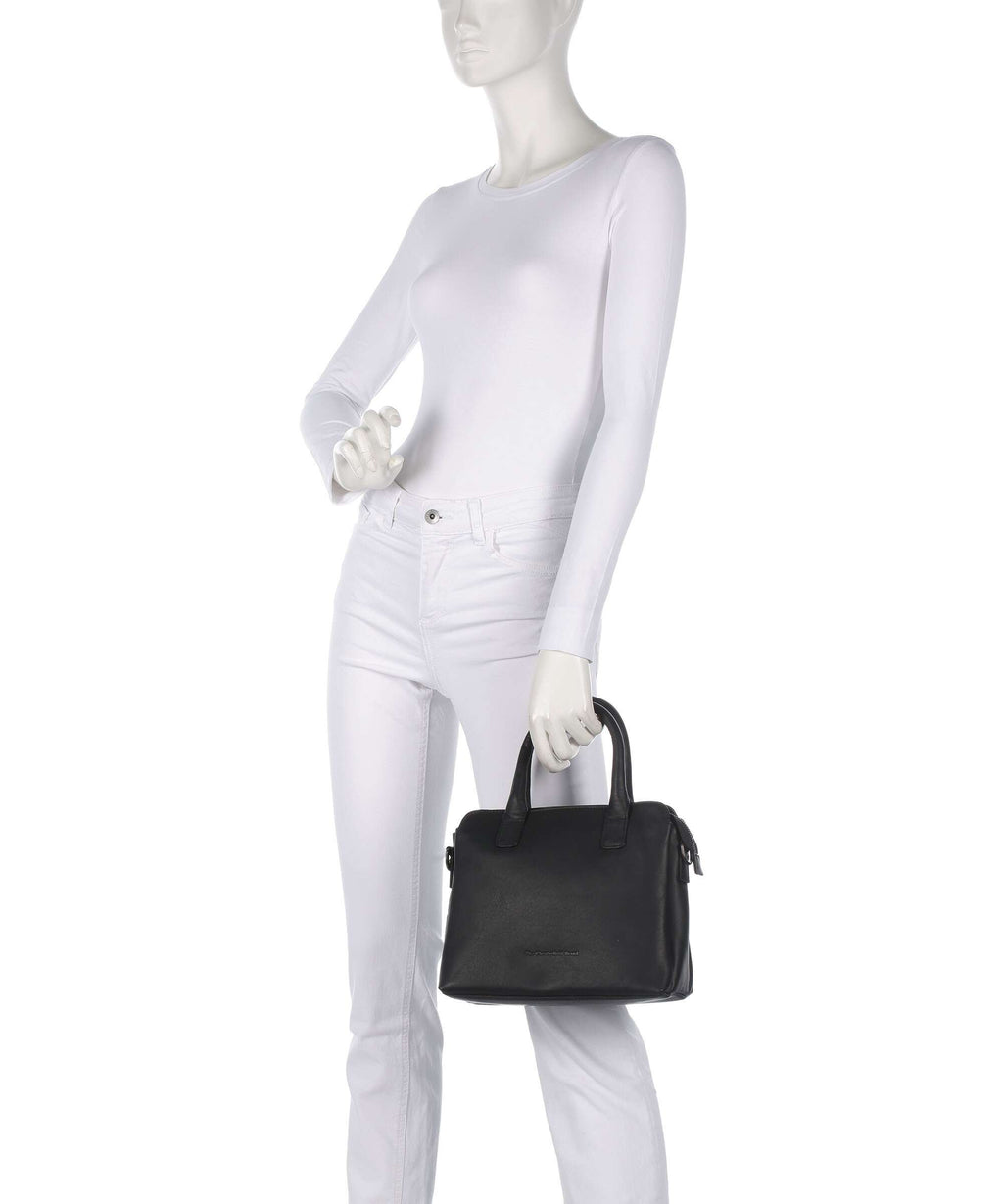 The Chesterfield Brand Wax Pull Up Cow Hermosa Handbag black