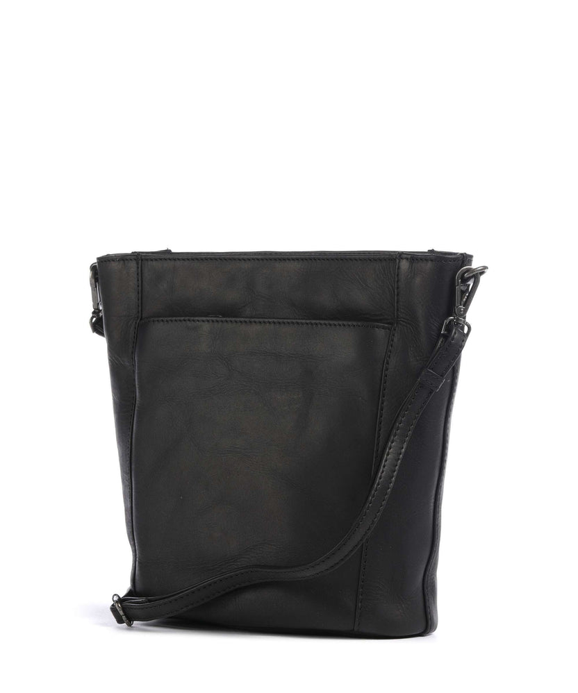 The Chesterfield Brand Wax Pull Up Cow Moore Bucket bag black
