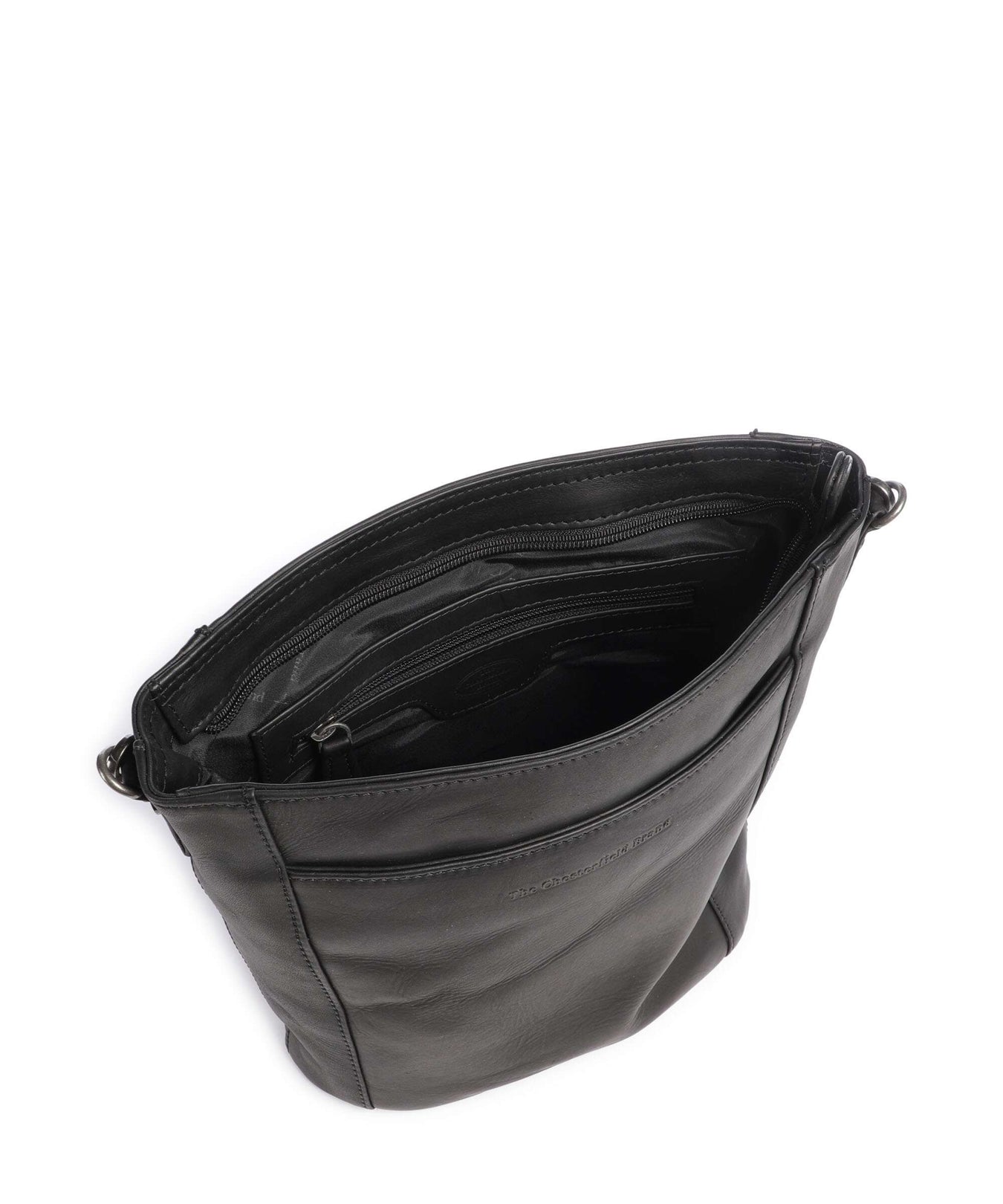The Chesterfield Brand Wax Pull Up Cow Moore Bucket bag black