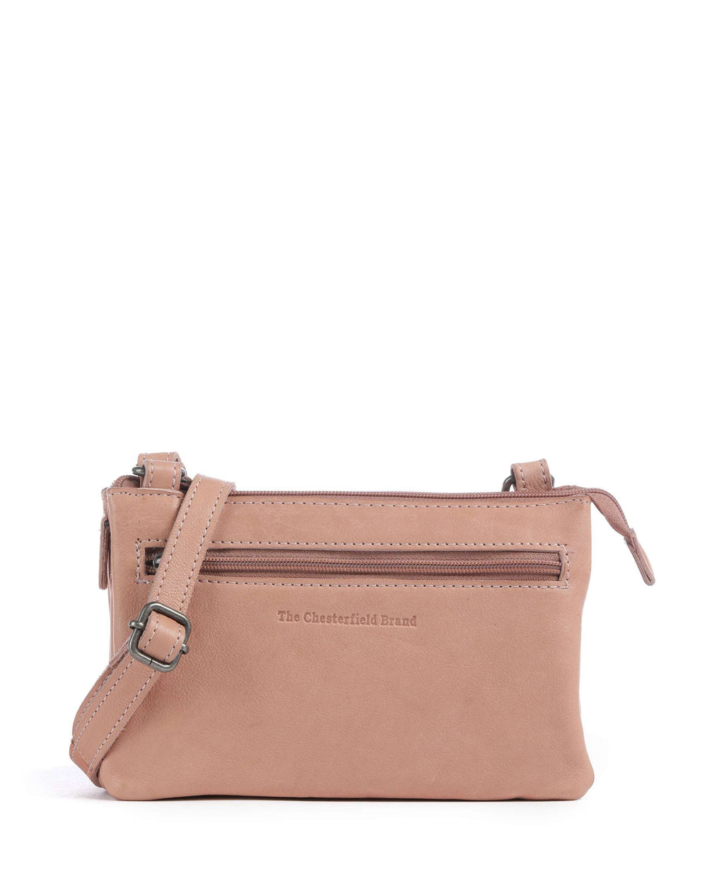 The Chesterfield Brand Washed Waxed Cow Osaka Crossbody bag vintage rose