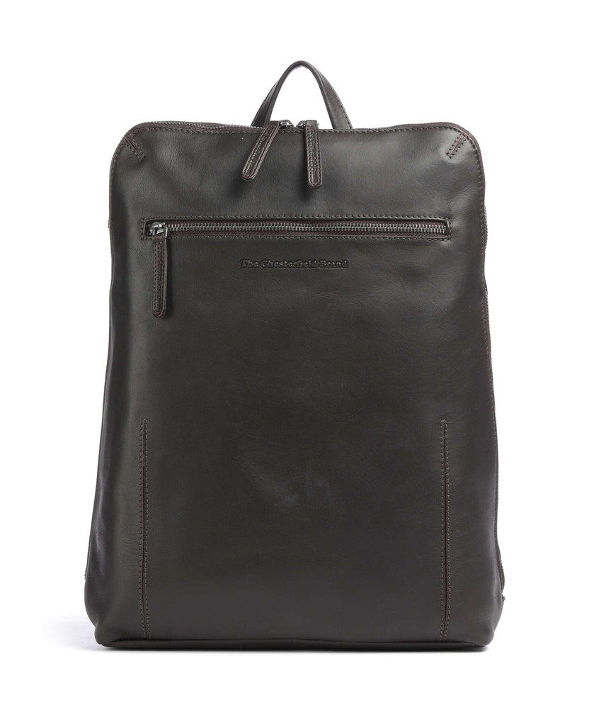 The Chesterfield Brand Wax Pull Up Cow Filmore Backpack brown