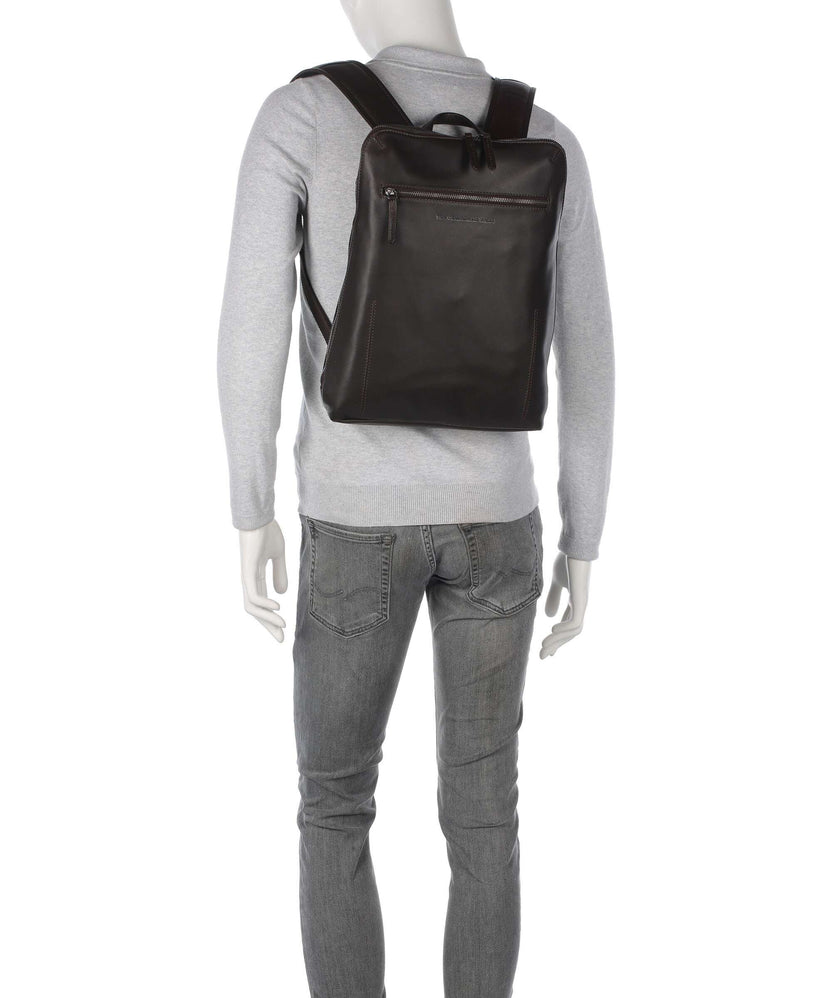 The Chesterfield Brand Wax Pull Up Cow Filmore Backpack brown