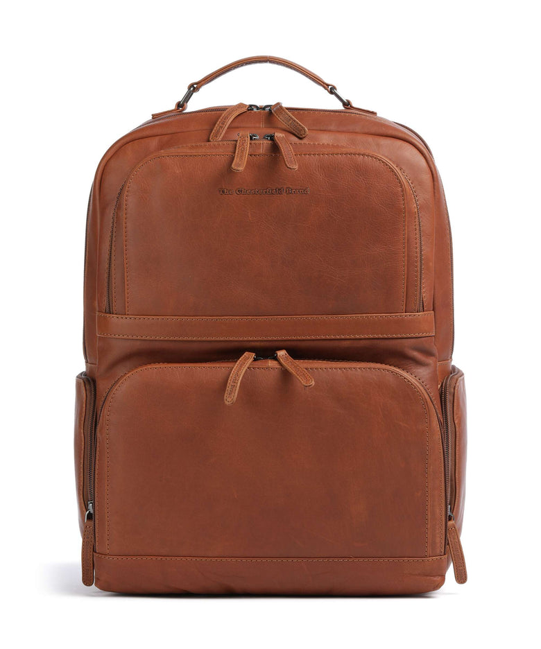 The Chesterfield Brand Wax Pull Up Cow Lennox Backpack cognac