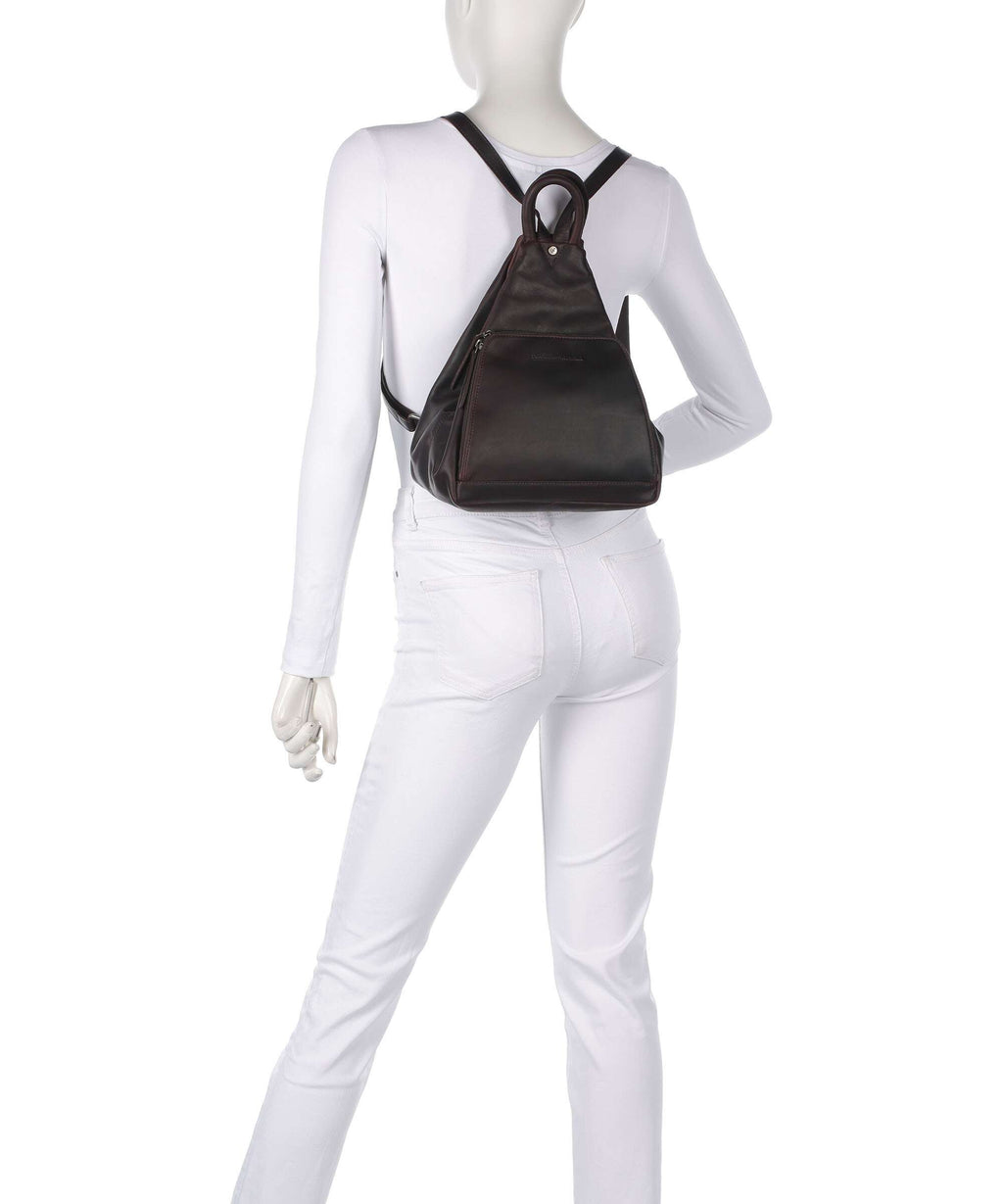 The Chesterfield Brand Wax Pull Up Cow Howard Backpack brown