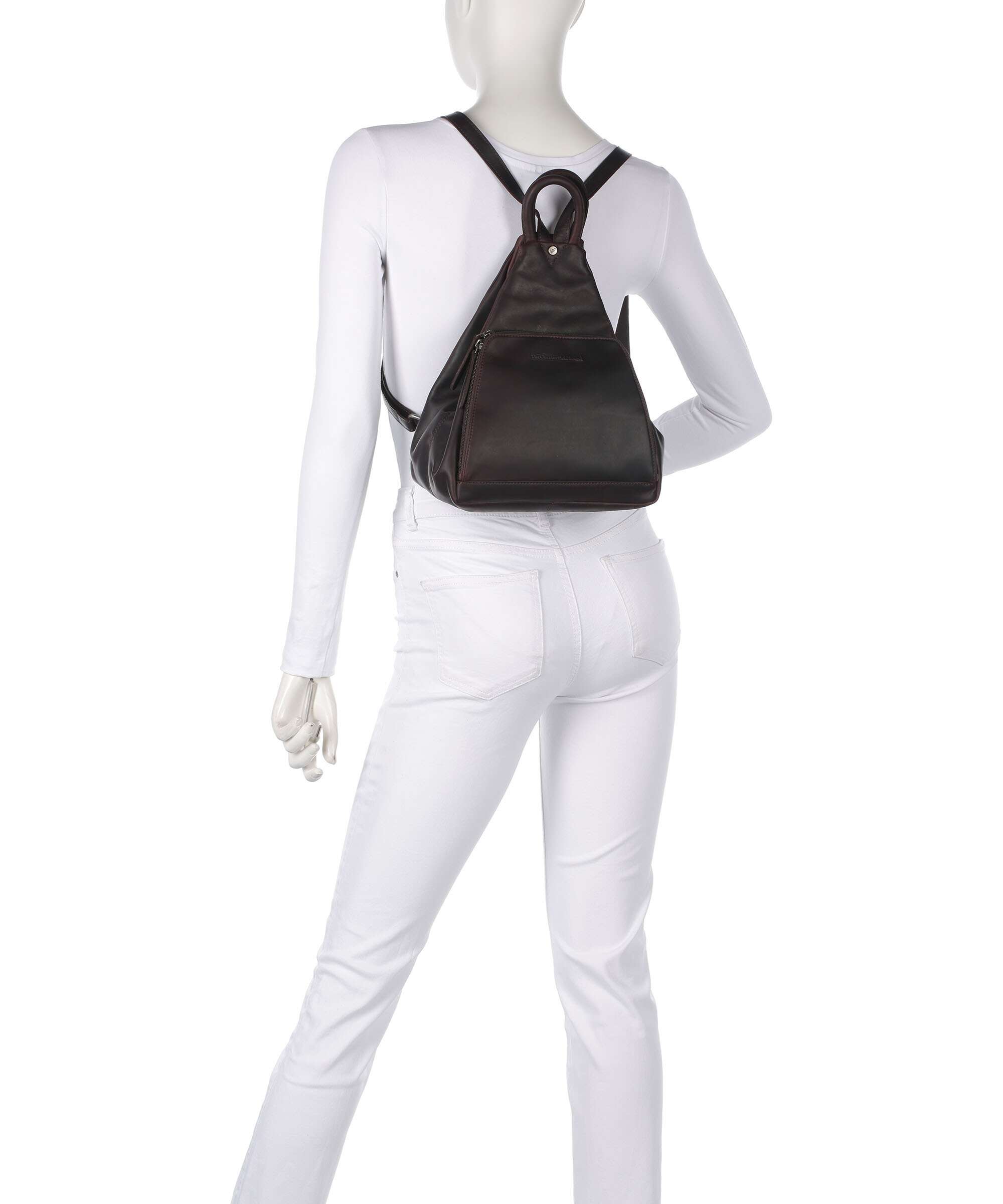 The Chesterfield Brand Wax Pull Up Cow Howard Backpack brown