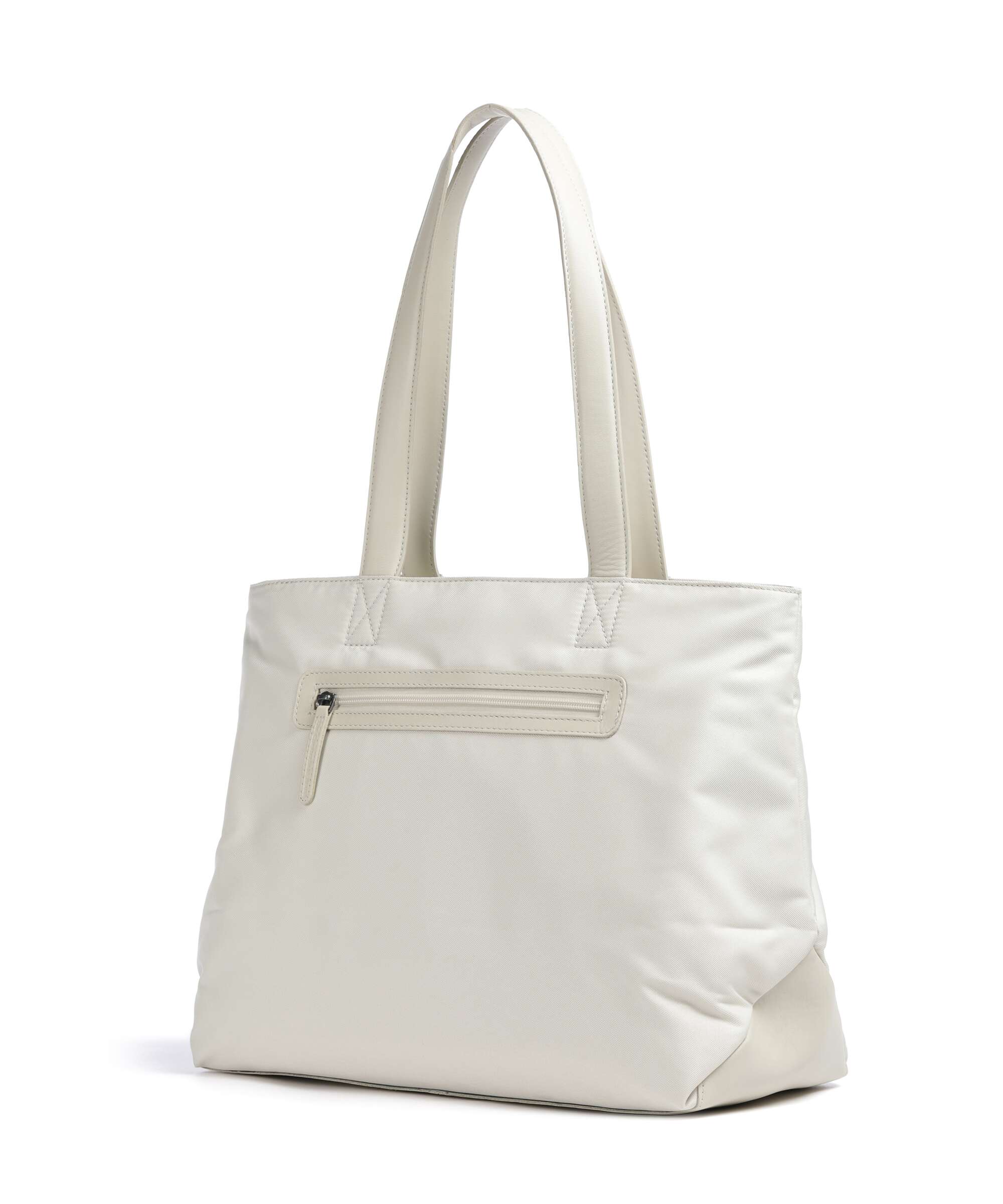 The Chesterfield Brand Nylon Wax Pull Up Otta Tote bag off white