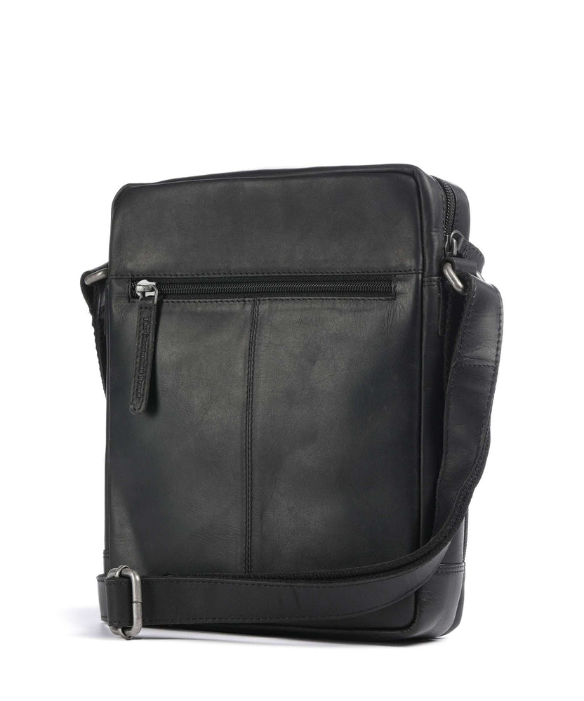 The Chesterfield Brand Wax Pull Up Cow Montira Crossbody bag black