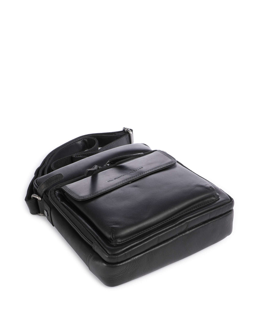 The Chesterfield Brand Wax Pull Up Cow Montira Crossbody bag black