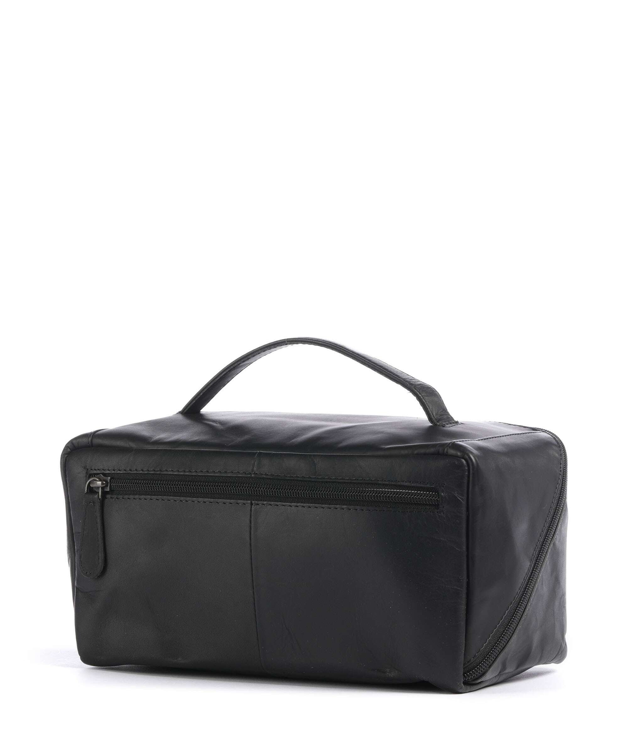 The Chesterfield Brand Wax Pull Up Cow Elmia Toiletry bag black