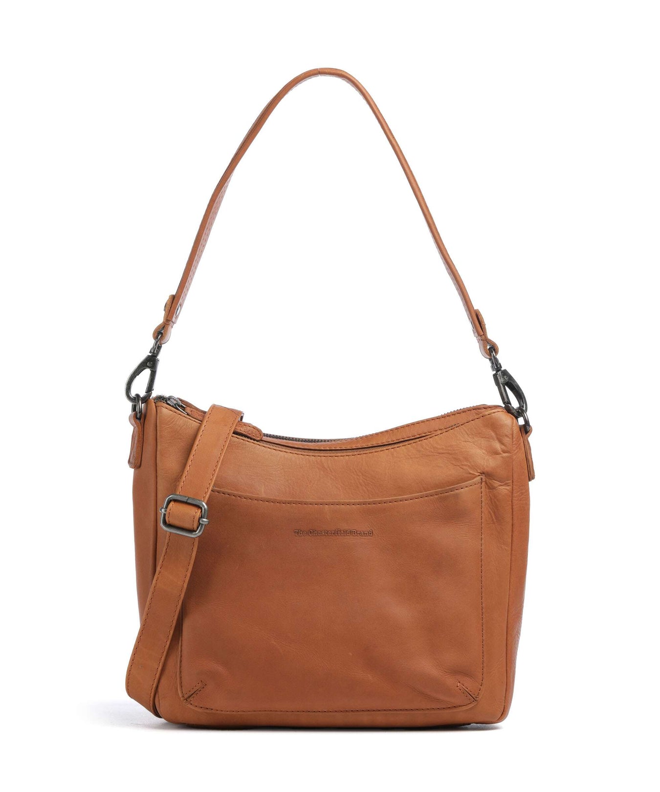 The Chesterfield Brand Wax Pull Up Cow Tivra Shoulder bag cognac
