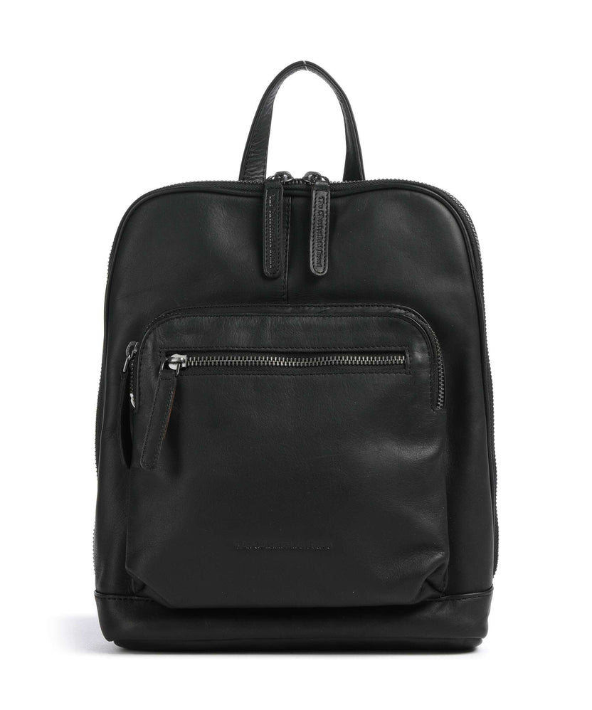 The Chesterfield Brand Wax Pull Up Cow Floran Backpack black