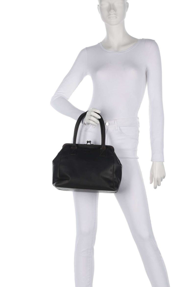 The Chesterfield Brand Wax Pull Up Cow Dorin Handbag brown