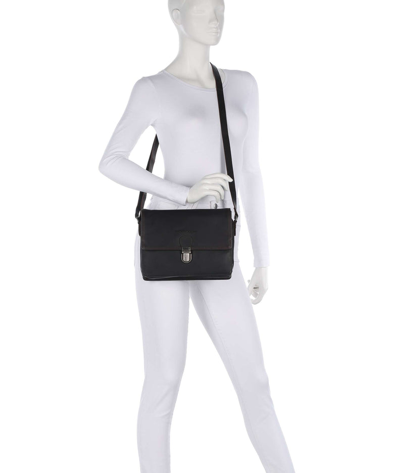 The Chesterfield Brand Wax Pull Up Cow Lunor Crossbody bag brown