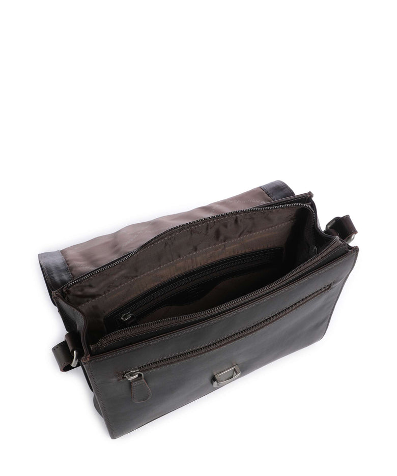 The Chesterfield Brand Wax Pull Up Cow Lunor Crossbody bag brown