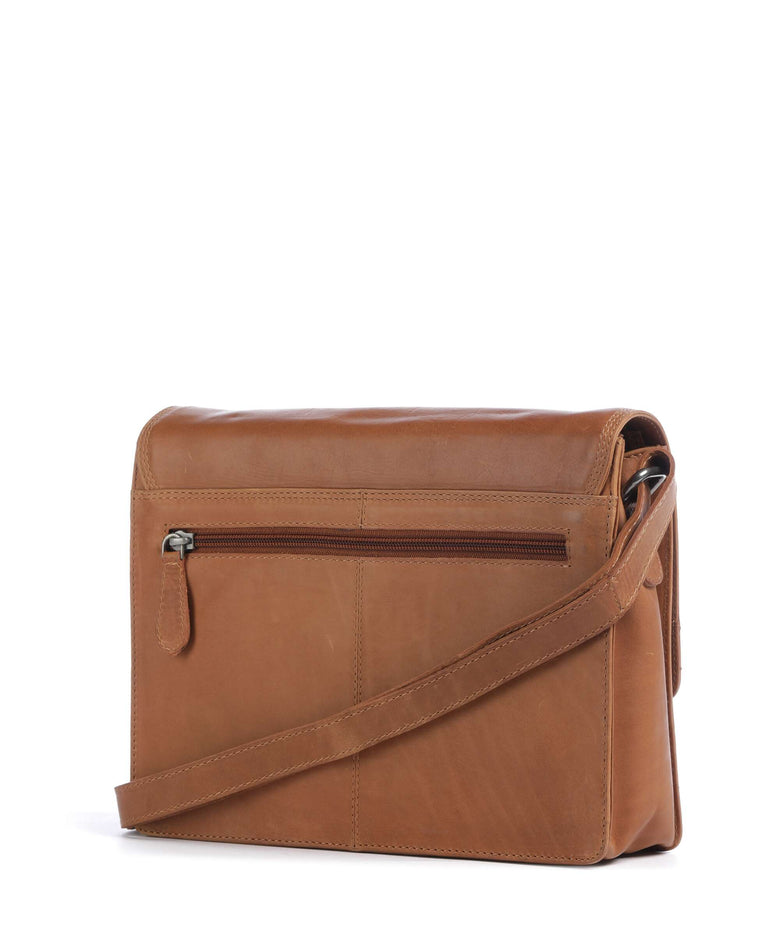 The Chesterfield Brand Wax Pull Up Cow Lunor Crossbody bag cognac