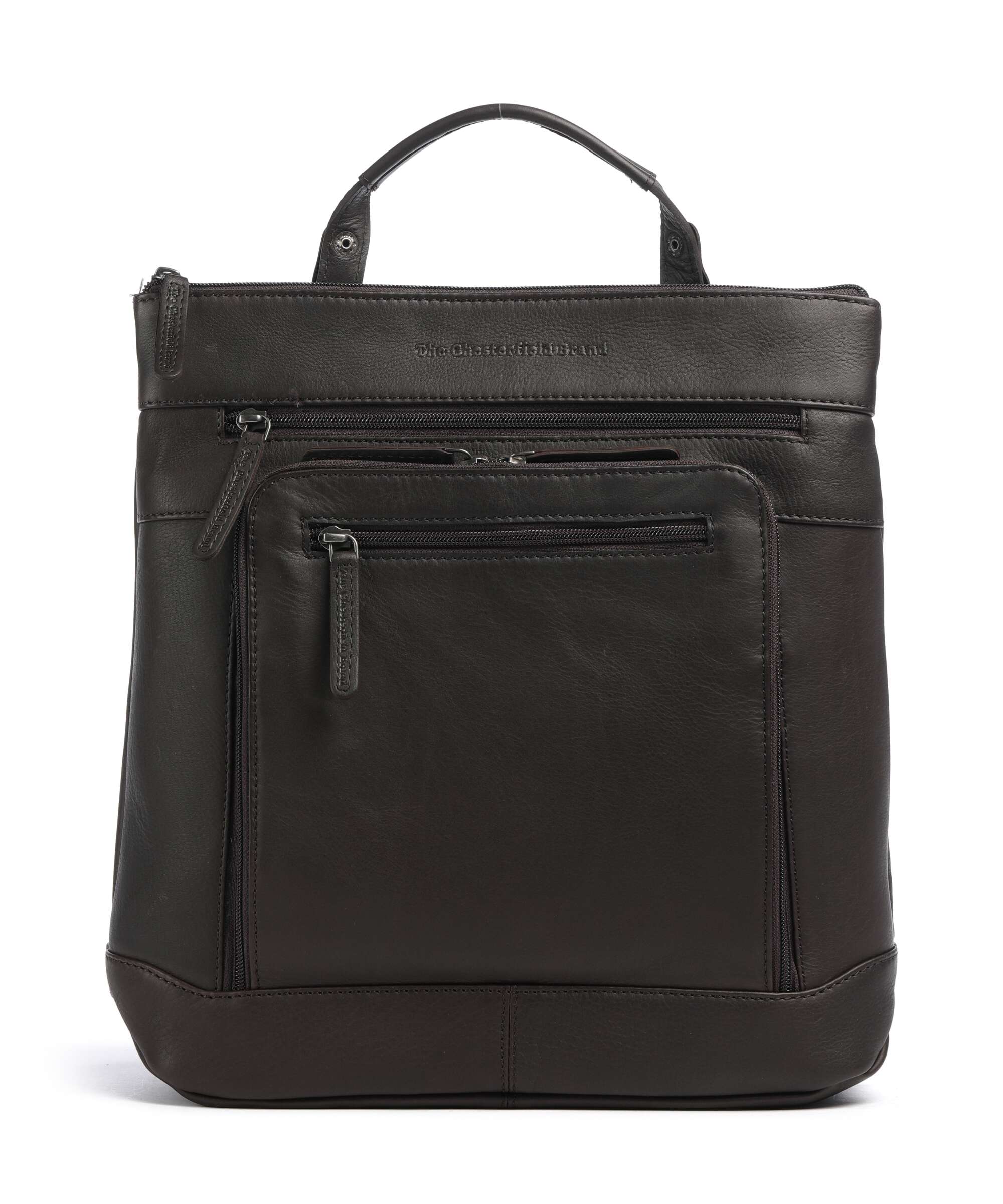 The Chesterfield Brand Wax Pull Up Cow Caldero Backpack brown