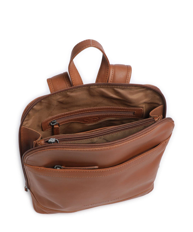 The Chesterfield Brand Wax Pull Up Cow Tigris Backpack cognac