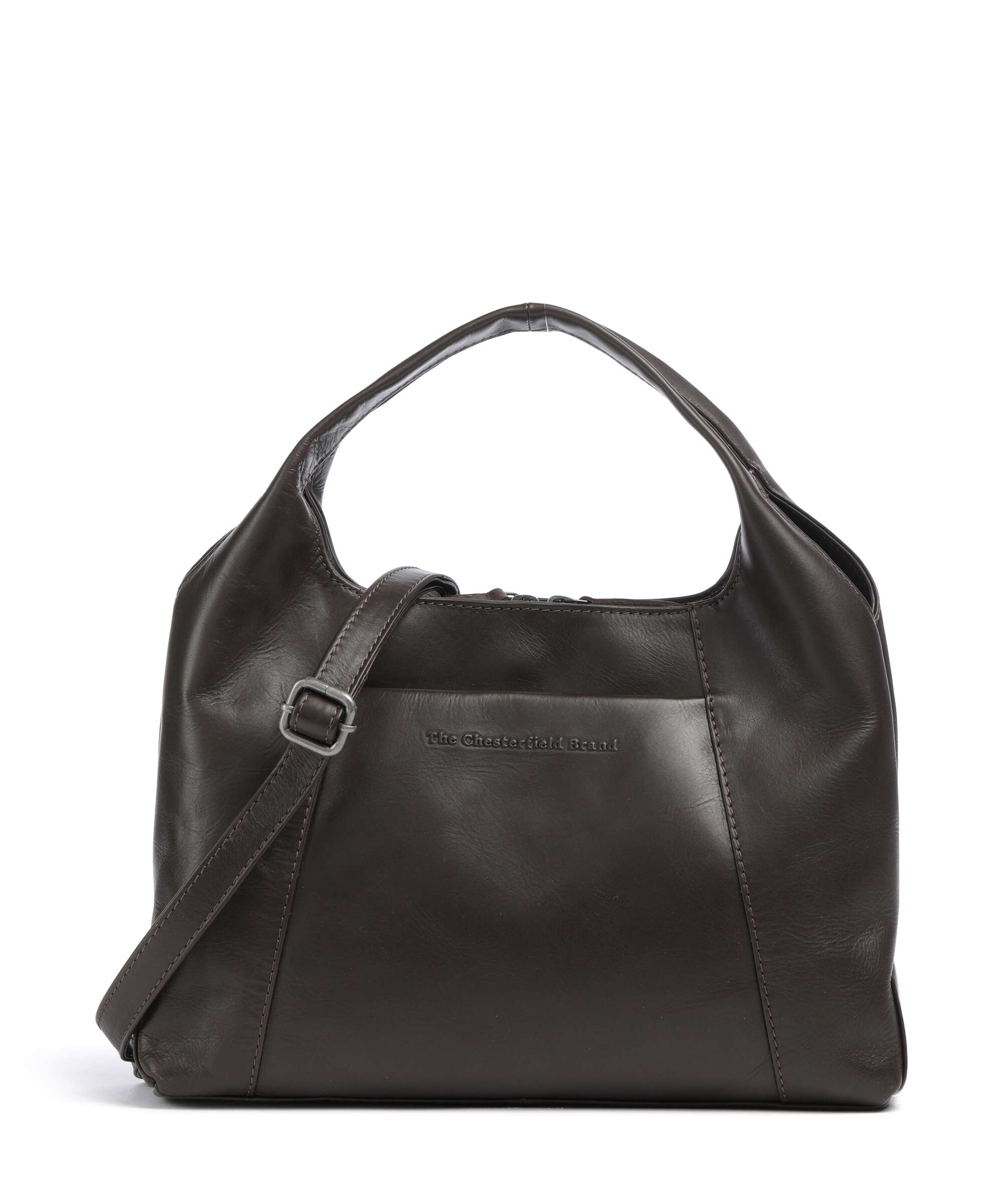 The Chesterfield Brand Wax Pull Up Cow Salina Handbag brown
