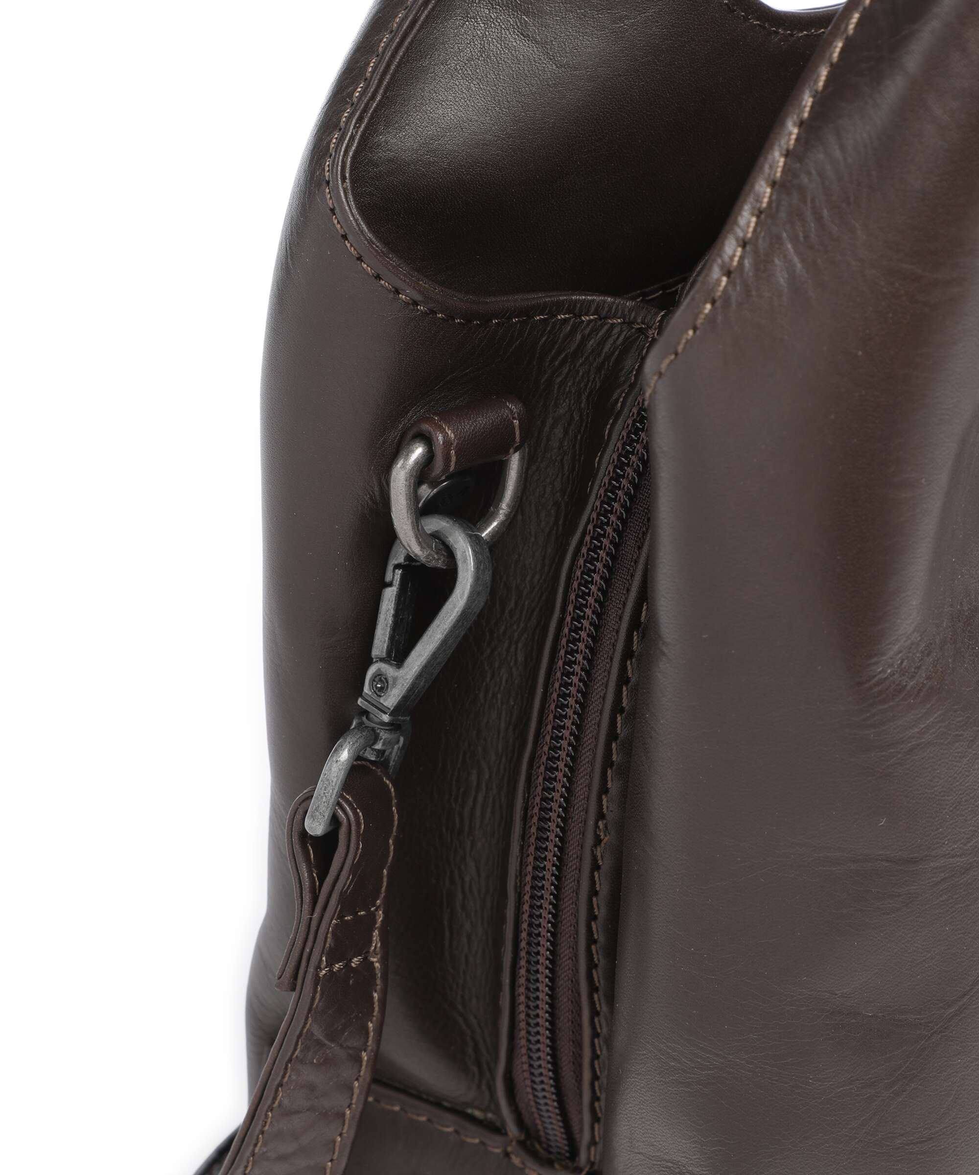 The Chesterfield Brand Wax Pull Up Cow Salina Handbag brown
