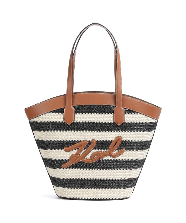 Karl Lagerfeld K/Signature Tulip Medium Tote bag natural/sudan brown
