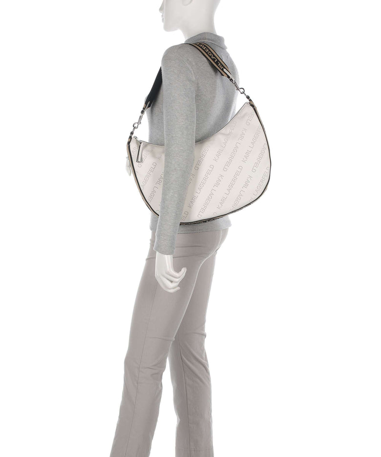 Karl Lagerfeld K/Moon Medium Hobo bag offwhite