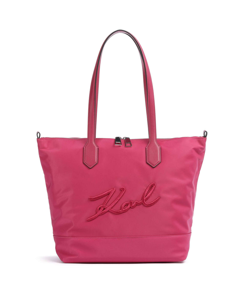 Karl Lagerfeld K/Signature Medium Tote bag persian red