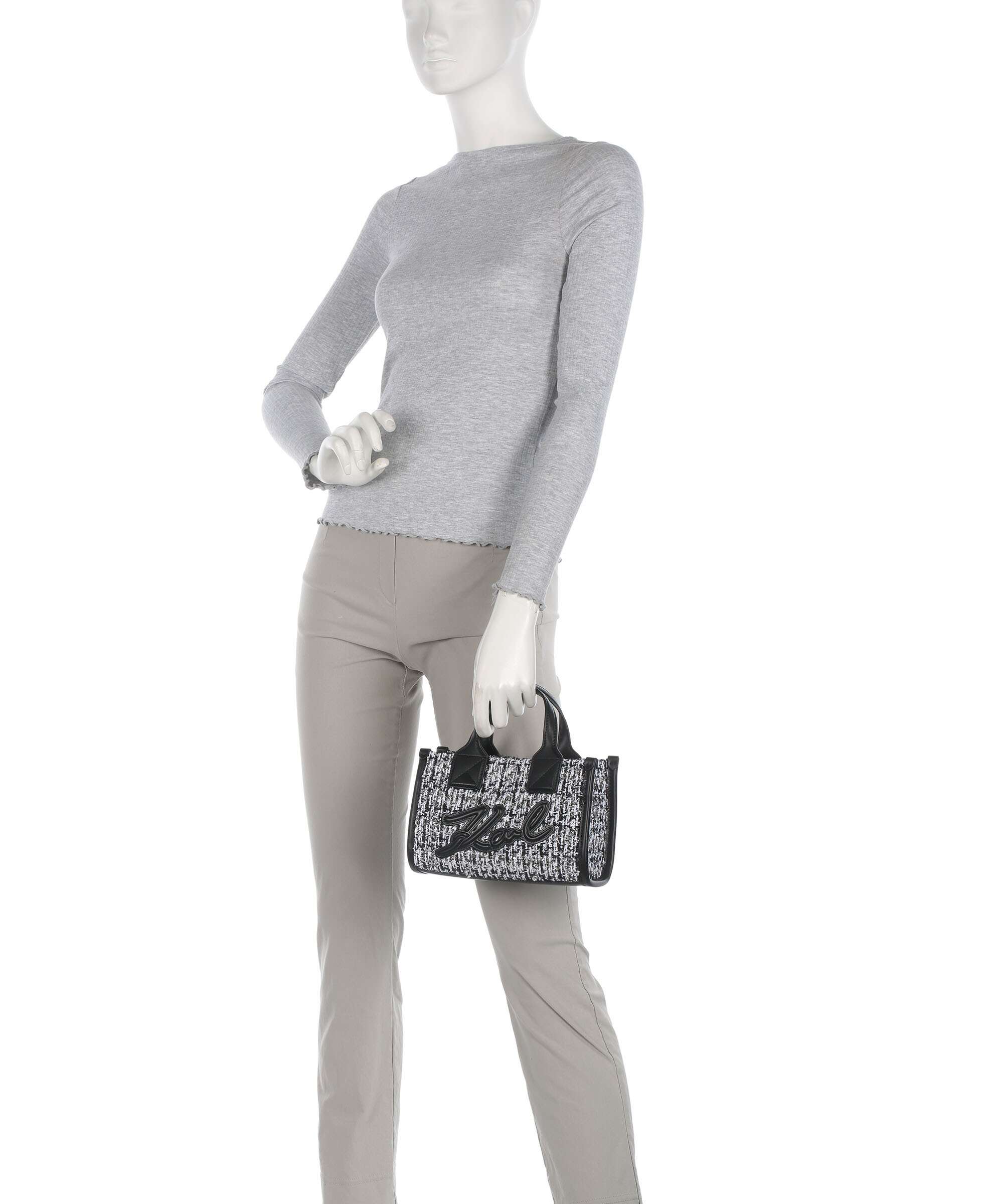 Karl Lagerfeld K/Skuare Small Handbag black/white