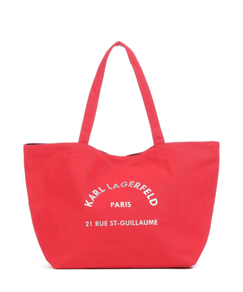 Karl Lagerfeld K/Rue St Guillaume Tote bag racing red
