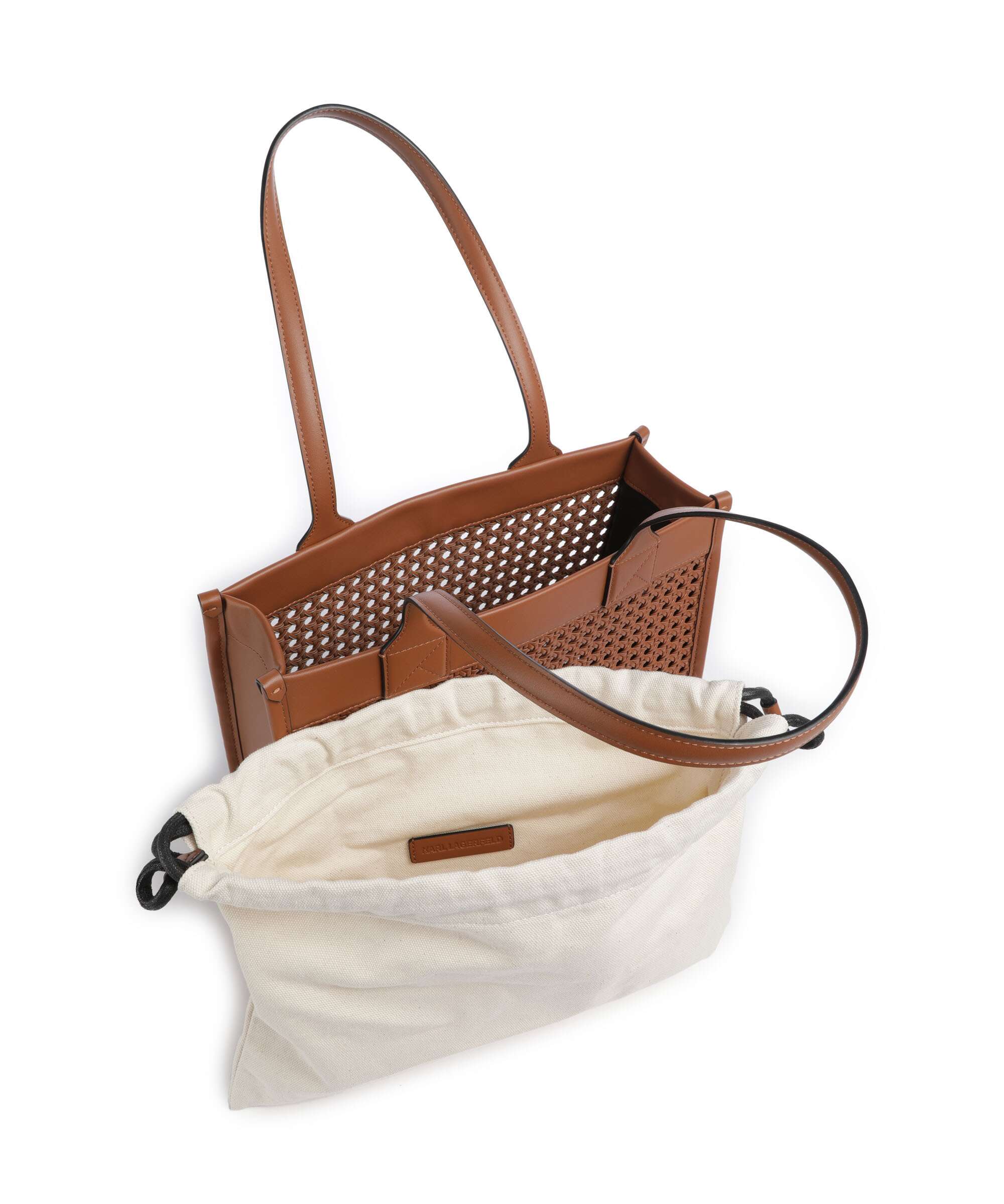 Karl Lagerfeld K/Skuare Tote bag dark tan