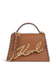 Karl Lagerfeld K/Signature 2.0 Bolsa dark tan