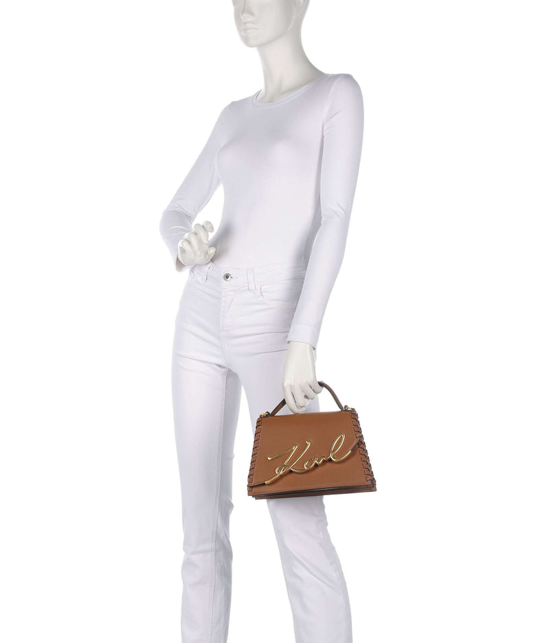 Karl Lagerfeld K/Signature 2.0 Handbag dark tan