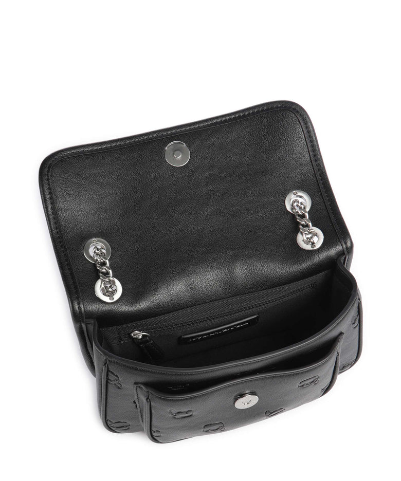 Karl Lagerfeld K/Ikon Monogram Shoulder bag tonal black