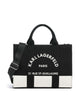 Karl Lagerfeld K/Rue St Guillaume Medium Bolsa cannoli cream/black