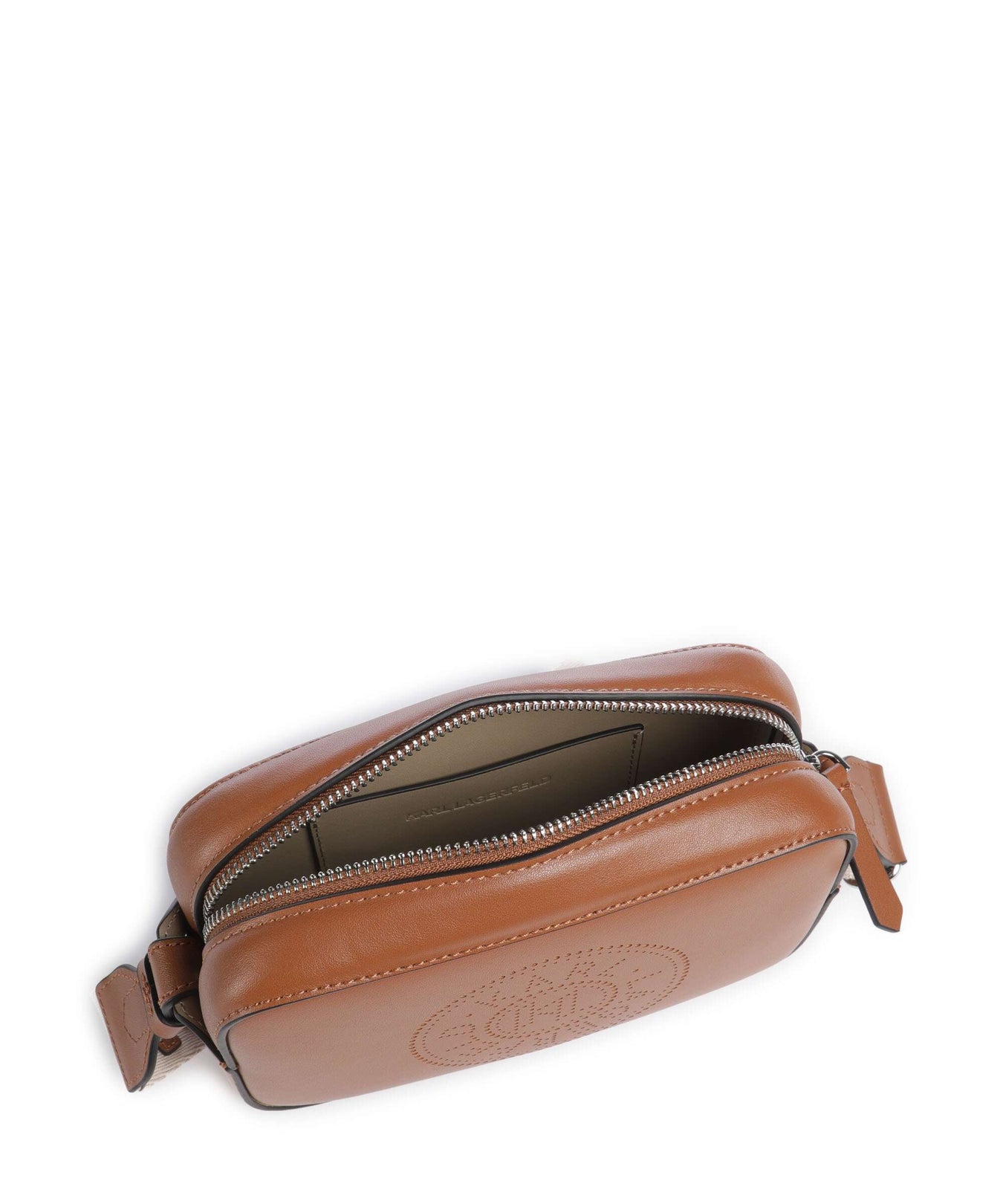 Karl Lagerfeld K/Circle Crossbody bag dark tan