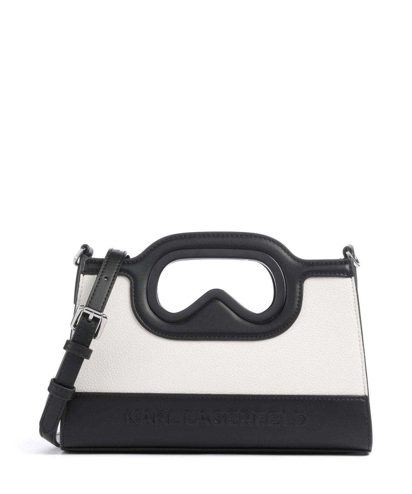 Karl Lagerfeld K/Aviator Mini Handbag white/black