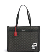 Karl Lagerfeld Ikon Monogram bolsa shopper brown/kl mono